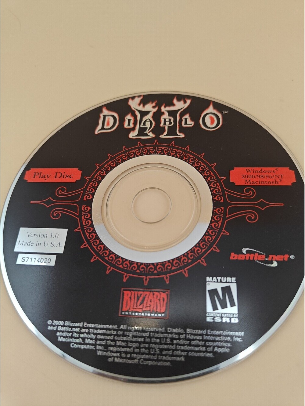 Diablo II Play Disc Only PC Game CD-ROM